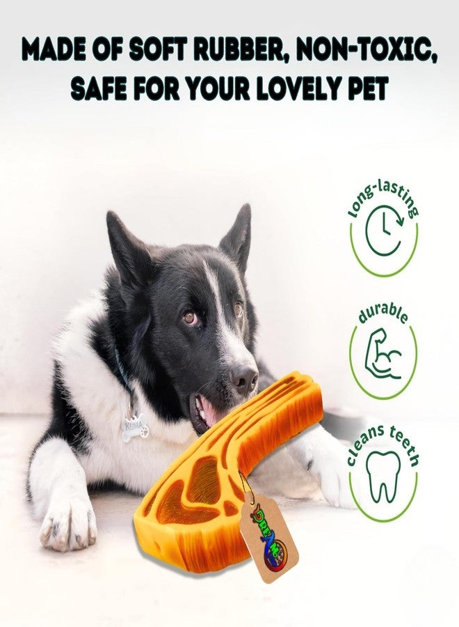 DreamAuro Squeaky Meat Peice Toy, Fun and Festive Pet Toy for Hours of Entertainment, Festive Pet Plaything, Interactive Meat Peice Fun, Stimulating Squeaker Sound, Safe Pet Toy. - Image 2